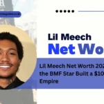 Lil Meech Net Worth featured image showing Lil Meech smiling with bold text about his $10 million net worth and BMF star success.