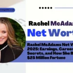 Rachel McAdams smiling at a red carpet event, representing Rachel McAdams Net Worth article.