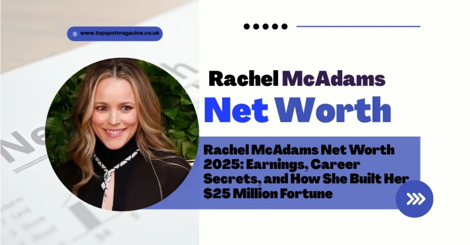 Rachel McAdams smiling at a red carpet event, representing Rachel McAdams Net Worth article.