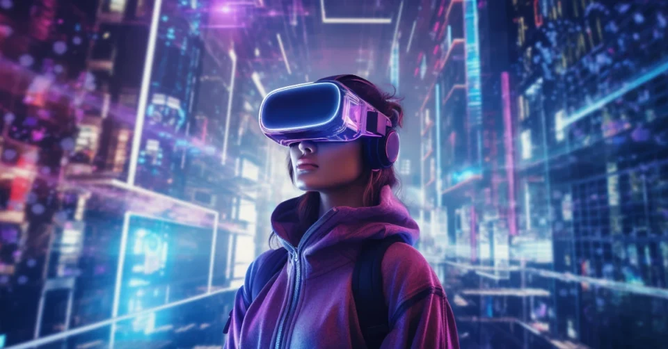 Colorful digital illustration representing Dixkidzoz, featuring creative icons and community symbols in a vibrant, futuristic online environment.