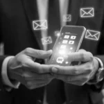 Weblinkfusion.com dashboard showing organized business links on laptop screen with social media and website management tools