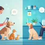 Woofapps pet care business management platform dashboard showing appointment scheduling and customer management features for veterinary clinics and grooming businesses