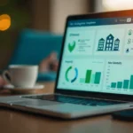 LessInvest.com Real Estate investment dashboard showing property portfolio and fractional ownership options on mobile device