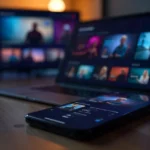 Premiumindo69 digital entertainment platform interface showing streaming and gaming features across multiple devices