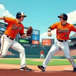 Baltimore Orioles vs San Francisco Giants match player stats August 2025 showing final score 15-8 with batting and pitching statistics at Oracle Park