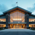 Church of the Highlands exposed megachurch building in Birmingham Alabama with investigation overlay showing accountability concerns