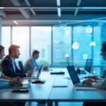 Ecmiss dashboard showing team collaboration, workflow automation, and secure document management.