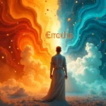 Concept art showing balance of emotion and logic, symbolizing the Erothto approach to creativity and life.