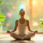 Holisticke wellness showing mind, body, and spirit balance in peaceful natural light.