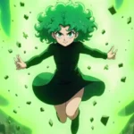 Tatsumaki the Tornado of Terror using her psychic powers in One Punch Man anime