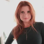 Portrait of Gabrielle Leberger smiling confidently during an interview about her career journey.