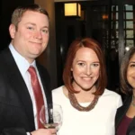 Genevieve Mecher with her mother Jen Psaki at a family event