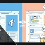 Fesbuka Facebook slang comparison showing traditional Facebook logo versus humorous internet meme interpretation with comment bubbles and viral content