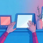 serlig concept illustration showing authentic digital connection and online community in modern design