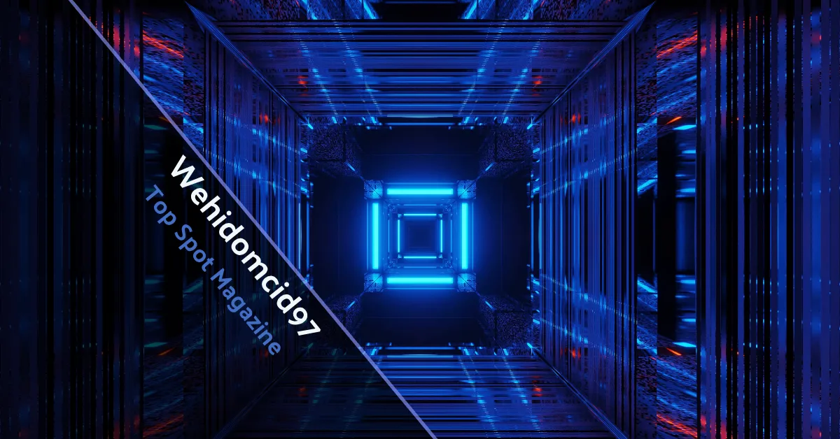 Wehidomcid97 digital code glowing in cyberspace showing unique identifier visualization for web systems and tracking