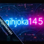 Abstract graphic showing zugihjoklaz1451 as a glowing test string inside code panels representing digital system testing.