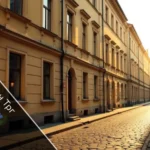 маријин трг historic square in Belgrade Dorćol district showing traditional 19th century architecture and residential buildings