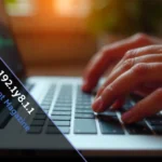 Typing 192.1y8.1.1 router login error on laptop keyboard with finger on Y key instead of 6