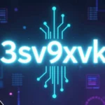 3sv9xvk alphanumeric code illustration showing random identifier in digital tracking system with database and URL connections