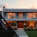 Aurö smart home with integrated automation, sustainable design, and connected community features.