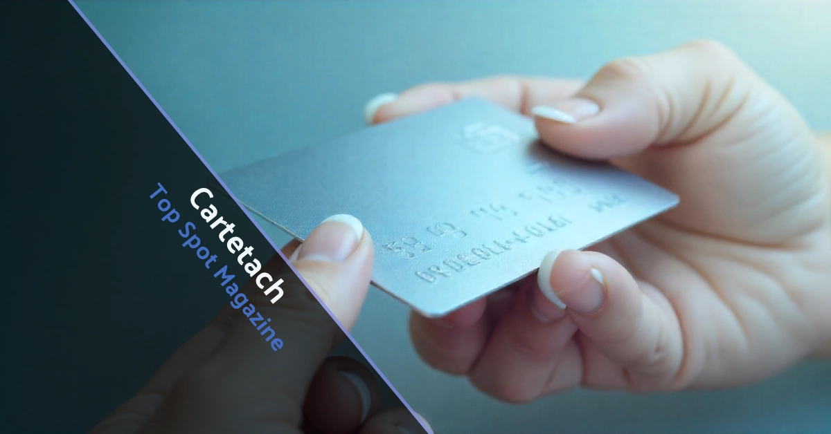 Cartetach smart card showing contactless use for payments, office access, and transit, replacing multiple plastic cards with one device.