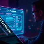 LCFTechMods interface showing mod tools, compatibility checks, and smooth gaming setup without crashes.