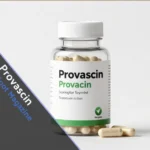 Provascin supplement bottle with vegan capsules on clean background for cardiovascular health support
