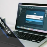 Refixs2.5.8a software update installation screen on modern laptop showing progress bar and security features