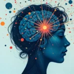 Ingebim brain illustration with glowing spark and neural network showing the moment before ideas become conscious