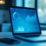 MSB247 digital dashboard interface showing real-time monitoring and analytics on laptop screen