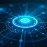 A person using a laptop to start @rivenisnet and configure a secure cloud networking dashboard with zero-trust features.