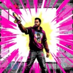 ArtisticAssasins creative rebellion showing bold street artist with vibrant colors and digital art elements expressing authentic creativity