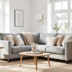 Litfad Furniture modern sofa in bright Scandinavian living room