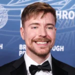 Jimmy Donaldson MrBeast YouTube creator standing in front of camera during video production