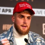 Jake Paul boxer in boxing ring during professional fight