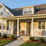 Front view of 85 Smith St Goodwater Alabama 35072 featuring covered porch and mature oak trees