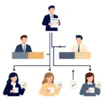 AHGRL hybrid governance and resource logic decision flow diagram for teams in 2026