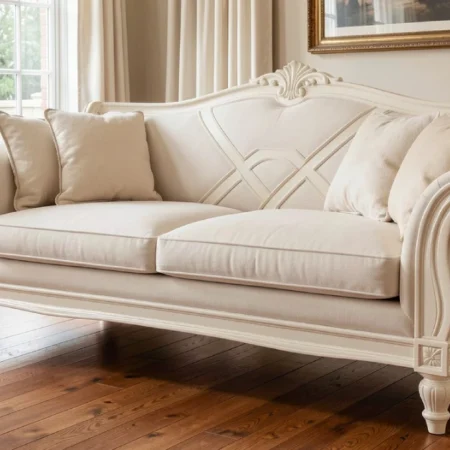 Chair Furniture Venetian Sofa 2250-6300 at Howard Lorton Furniture in a formal living room setting.