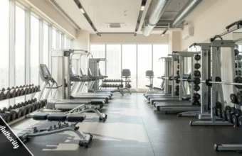 Delta Fitness Authority commercial gym facility with organized training zones and professional equipment in Saudi Arabia