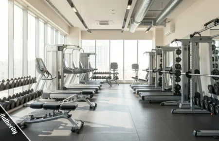 Delta Fitness Authority commercial gym facility with organized training zones and professional equipment in Saudi Arabia