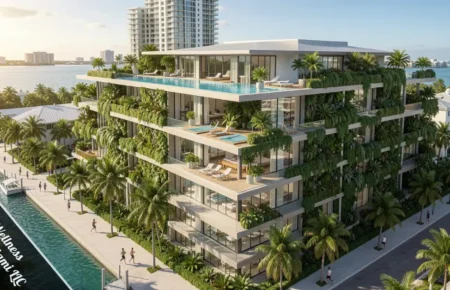Sunset Harbour Miami wellness real estate investment by EOS Wellness Real Estate Miami LLC at 1771 West Avenue waterfront location.