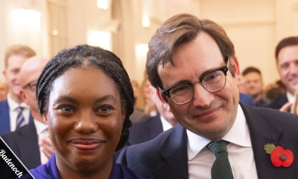 Hamish Badenoch and Kemi Badenoch at a Conservative Party event