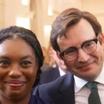 Hamish Badenoch and Kemi Badenoch at a Conservative Party event