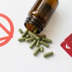Herbciepscam warning showing herbal supplement bottle and credit card scam risk