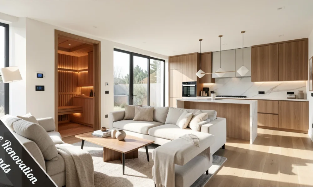 2026 Home Renovation Trends - modern kitchen design with island, natural lighting, and contemporary finishes