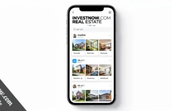 Invest1now.com Real Estate platform dashboard displaying property analytics and investment tools for smart decision making