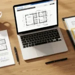 Real estate documents and laptop displaying the LDM Process in Real Estate for efficient property transaction management.