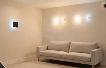 M0therearf smart home system connecting lights, thermostat, and security devices in one platform