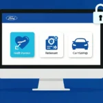 MyFordBenefits.com employee benefits portal showing health and retirement options