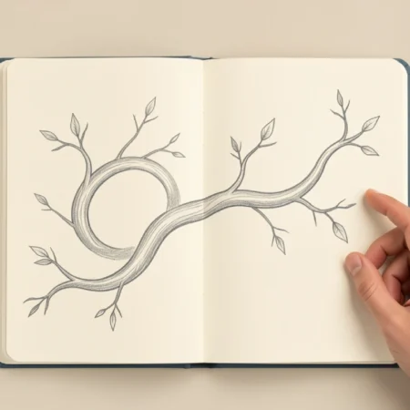 Person writing in a notebook using the Plangud mindset to map out a flexible creative thinking plan